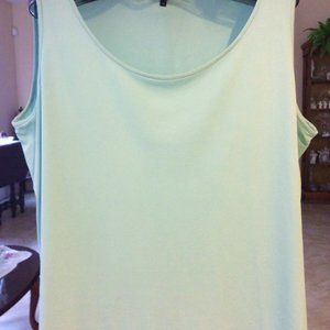 Eileen Fisher Stretch Silk Slim Tank 'Calypso' 2X